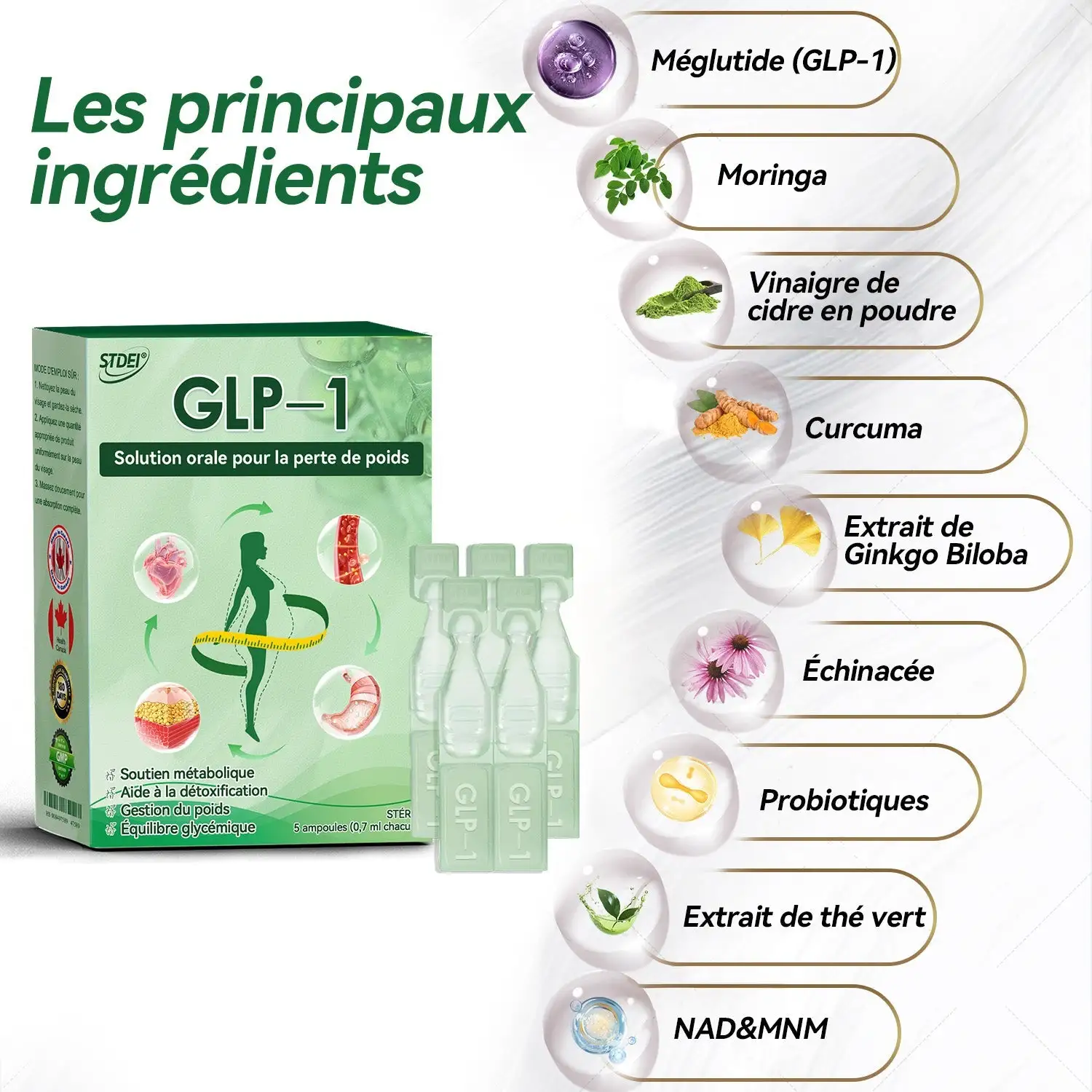 𝑆𝑇𝐷𝐸𝐼®🎊𝐺𝐿𝑃-1 𝑆𝑜𝑙𝑢𝑡𝑖𝑜𝑛 𝑜𝑟𝑎𝑙𝑒 𝑝𝑜𝑢𝑟 𝑙𝑎 𝑝𝑒𝑟𝑡𝑒 𝑑𝑒 𝑝𝑜𝑖𝑑𝑠 - 👨⚕️