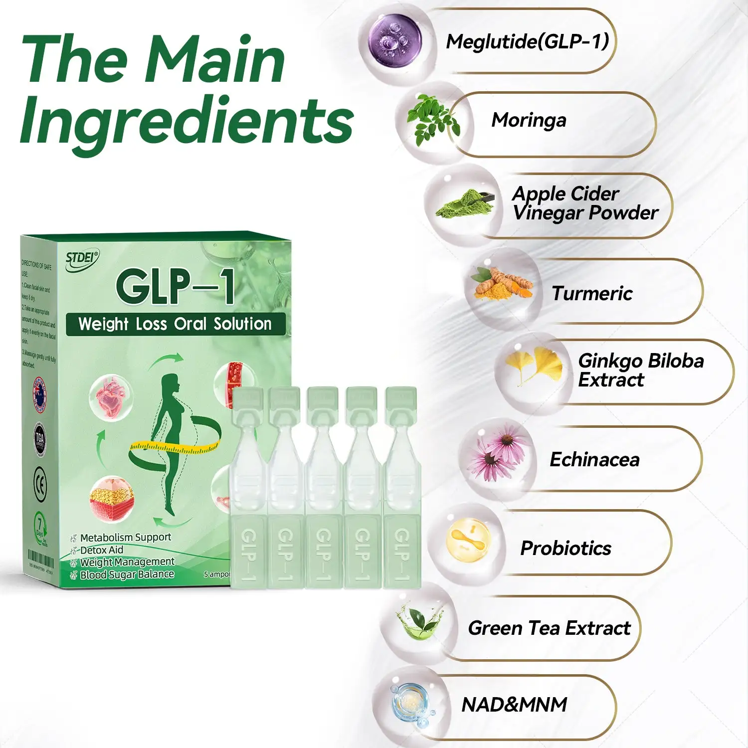 ๐ถ๐๐๐๐๐๐๐ ๐บ๐๐๐๐ | STDEIยฎ ๐ฆ๐บGLP-1 Weight Loss Oral Solution (๐๐ฎ๐ฌ๐ญ ๐จ๐ง๐๐ ๐ ๐๐๐ฒ, ๐ฏ๐ข๐ฌ๐ข๐๐ฅ๐ ๐๐ก๐๐ง๐ ๐๐ฌ ๐ข๐ง ๐ ๐๐๐ฒ๐ฌ๏ผ โ
๐
๐จ๐ซ ๐จ๐๐๐ฌ๐ข๐ญ๐ฒ, ๐๐๐ซ๐๐ข๐จ๐ฏ๐๐ฌ๐๐ฎ๐ฅ๐๐ซ ๐ก๐๐๐ฅ๐ญ๐ก, ๐๐ข๐๐๐๐ญ๐๐ฌ, ๐ฌ๐ฅ๐๐๐ฉ ๐๐ฉ๐ง๐๐, ๐๐ฎ๐ญ ๐๐๐๐ฅ๐ญ๐ก, ๐ฃ๐จ๐ข๐ง๐ญ ๐ข๐ฌ๐ฌ๐ฎ๐๐ฌ, ๐๐ง๐ ๐ฆ๐จ๐ซ๐๐บ