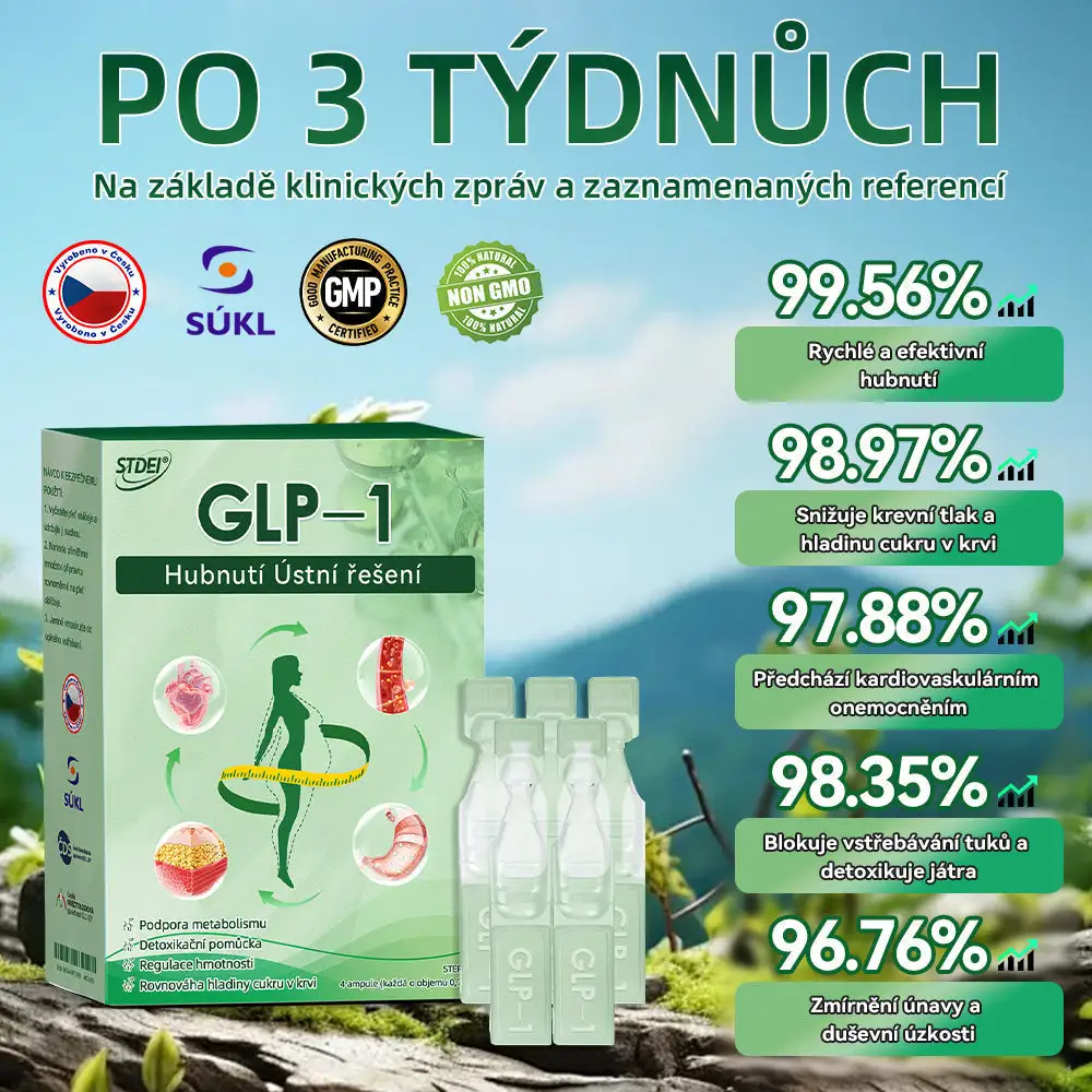 🌿 Oficiální obchod ČR | STDEI® GLP-1 8-v-1 Fit & Vital Řešení (Jednou denně, viditelné změny za 7 dní) ✅ Obezita, kardiovaskulární zdraví, cukrovka, spánková apnoe, zdraví střev, problémy se klouby a další.