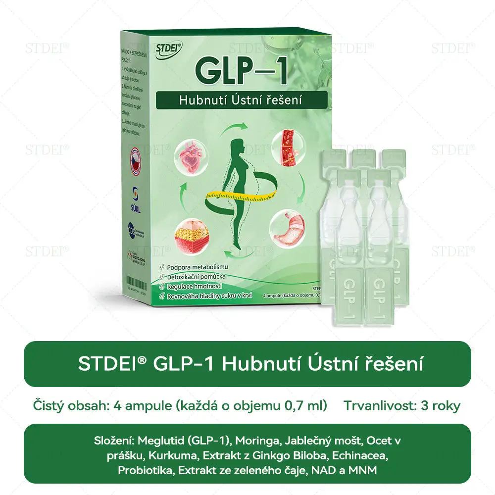🌿 Oficiální obchod ČR | STDEI® GLP-1 8-v-1 Fit & Vital Řešení (Jednou denně, viditelné změny za 7 dní) ✅ Obezita, kardiovaskulární zdraví, cukrovka, spánková apnoe, zdraví střev, problémy se klouby a další.
