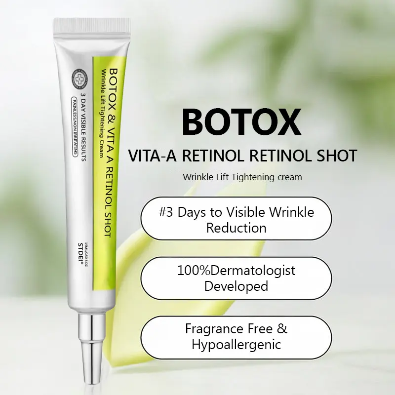 Official Store | Rejuvenate Your Skin Instantly ๐ซ STDEIยฎ BOTOX & VITA A RETINOL SHOT Anti-Wrinkle Lifting & Firming Cream