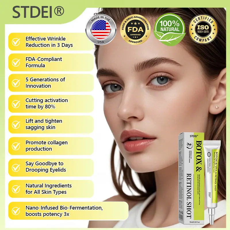 Official Store | Rejuvenate Your Skin Instantly ๐ซ STDEIยฎ BOTOX & VITA A RETINOL SHOT Anti-Wrinkle Lifting & Firming Cream
